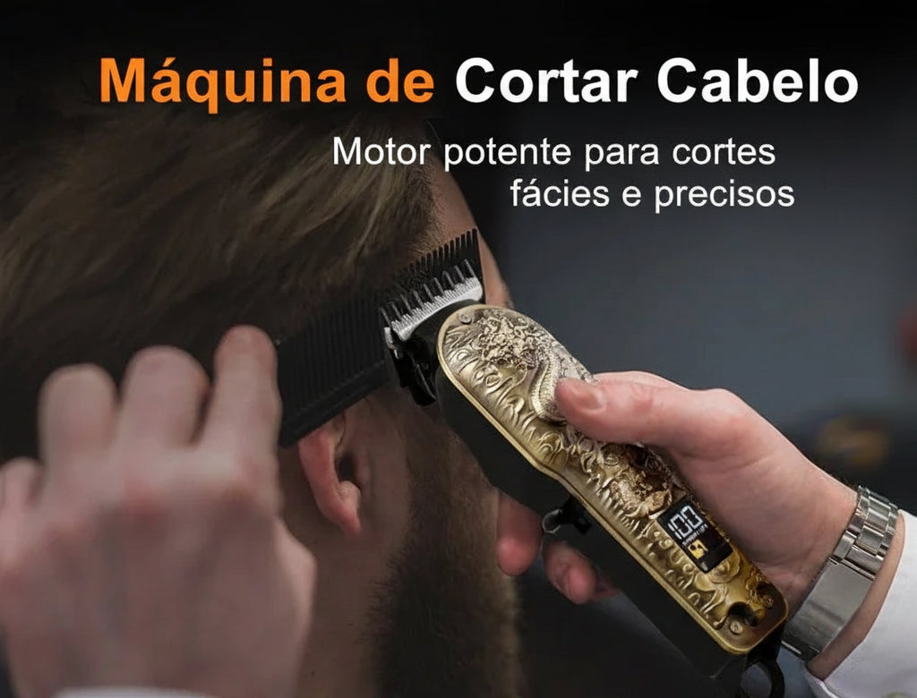 Barbeador e Aparador Elétrico Profissional
