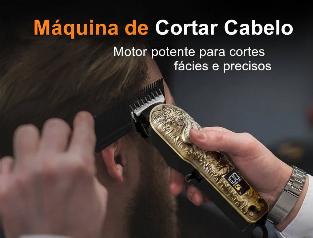 Barbeador e Aparador Elétrico Profissional