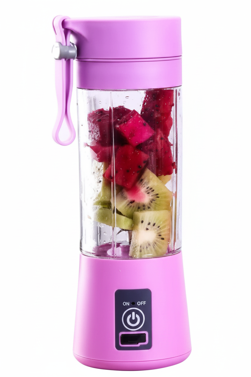 Mini Liquidificador 6 Lâminas Portátil Recarregável Micro Usb