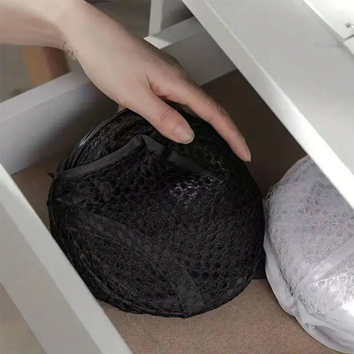 Cesto de Roupas Dobrável em Tela Mesh